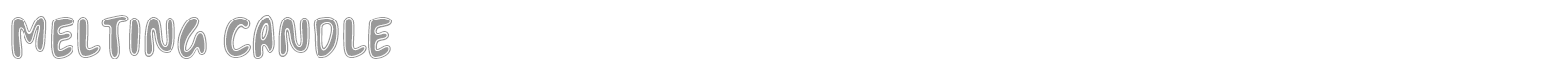 Melting Candle font preview